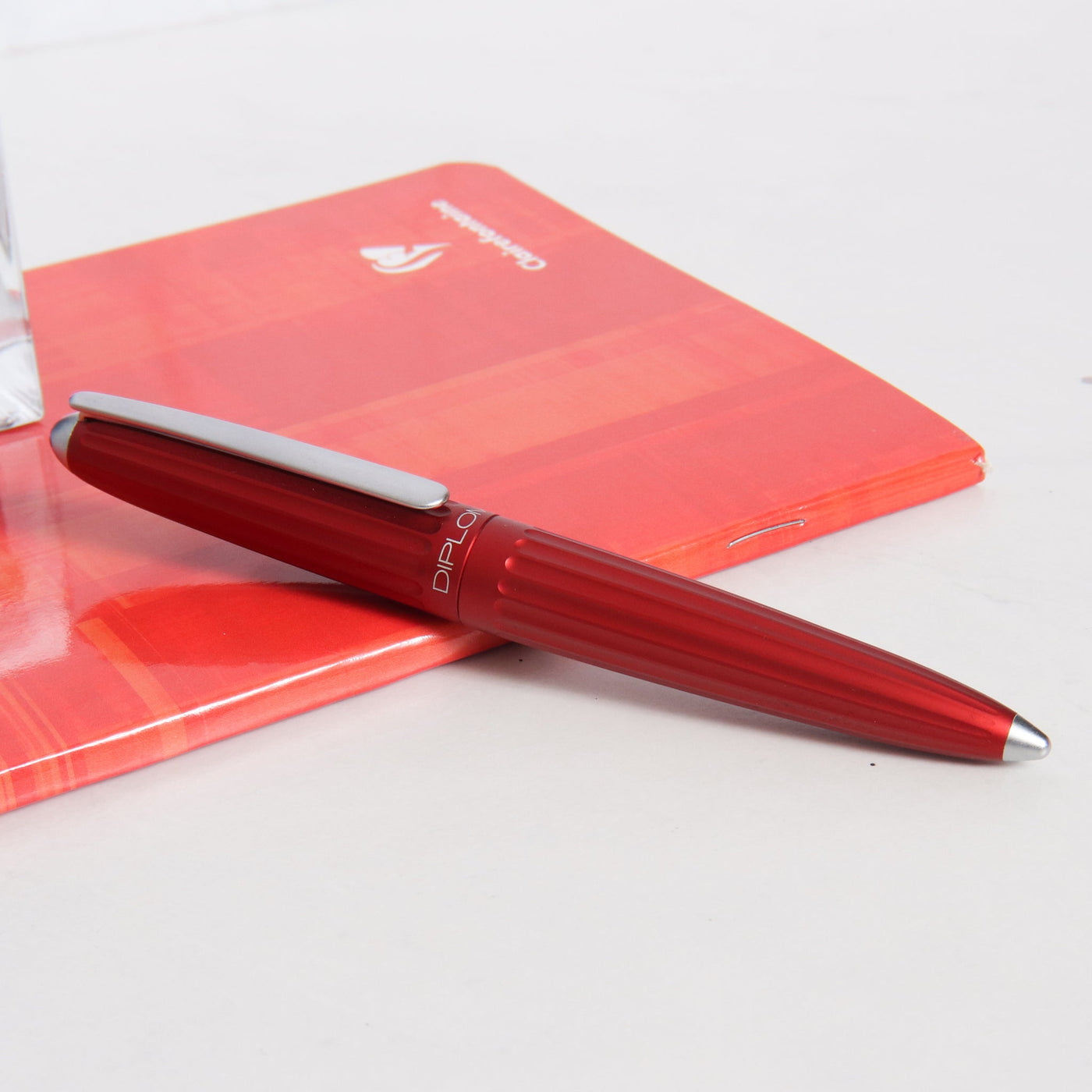 Diplomat Aero Red Rollerball Pen Capped
