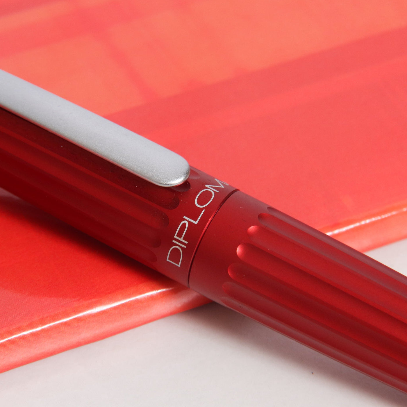 Diplomat Aero Red Rollerball Pen Center Band