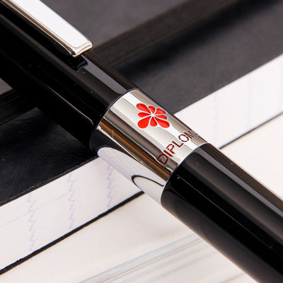 Diplomat CLR Black Lacquer Fountain Pen Trim