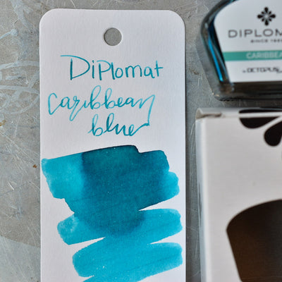 Diplomat Caribbean Blue Ink Bottle