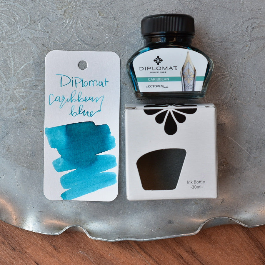 Diplomat Caribbean Blue Ink Bottle