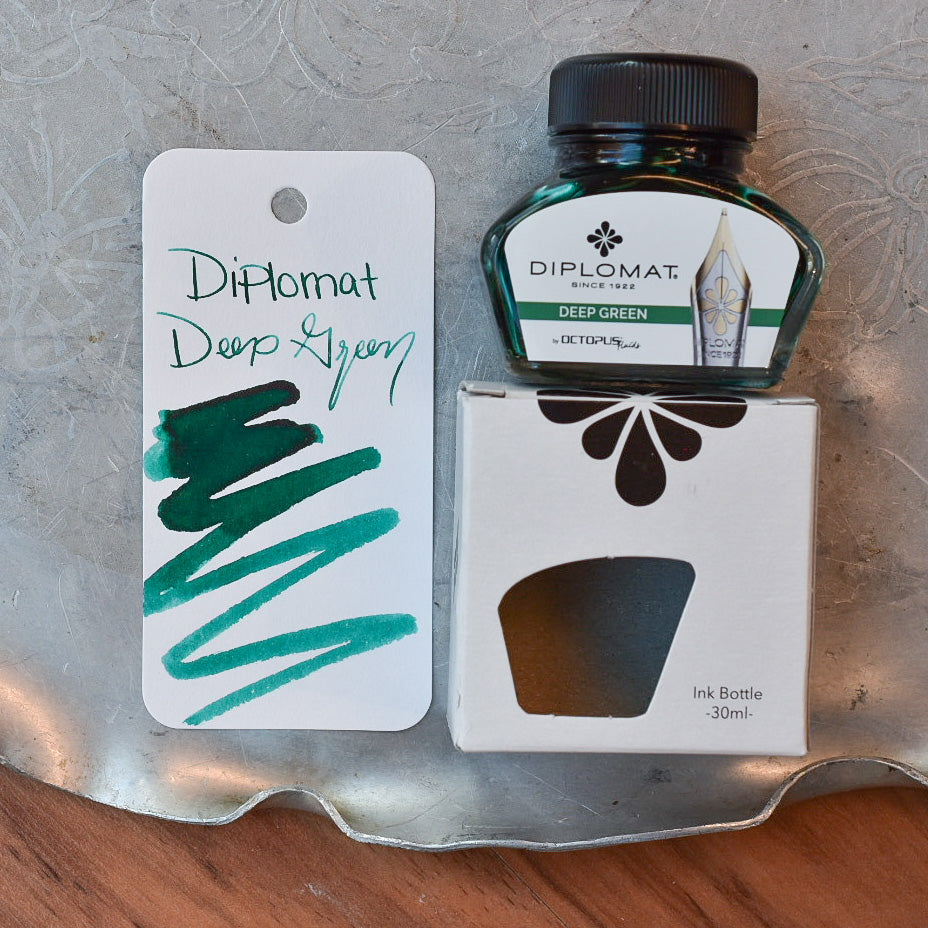 Diplomat Deep Green Ink Bottle