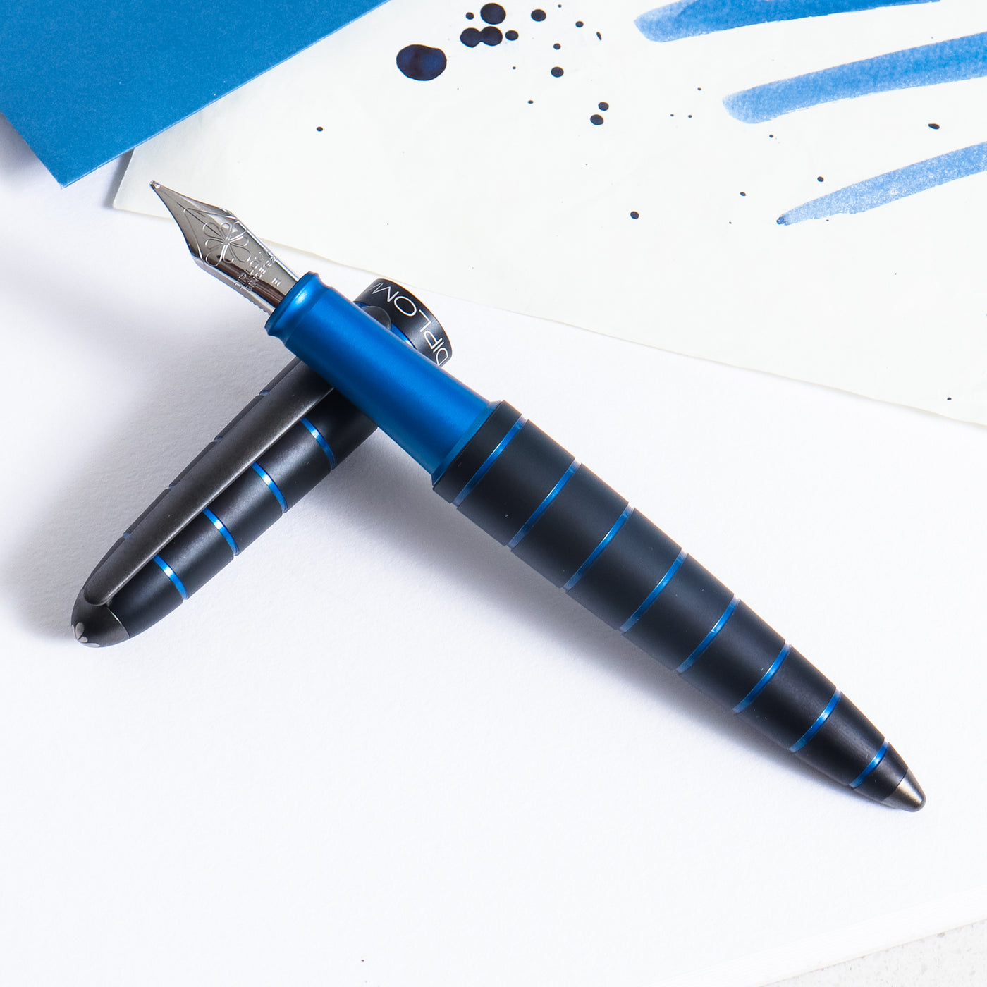 Diplomat Elox Blue Ring Fountain Pen