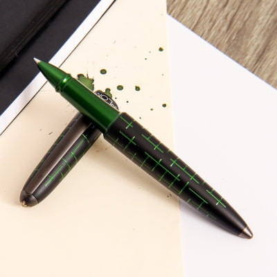 Diplomat-Elox-Matrix-Green-Black-Rollerball-Pen