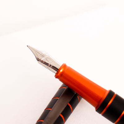 Diplomat Elox Ring Black & Orange Fountain Pen