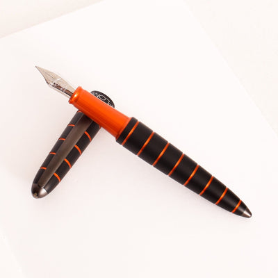 Diplomat Elox Ring Black & Orange Fountain Pen