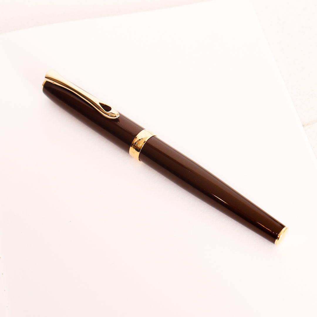Diplomat Excellence A2 Fountain Pen - Marrakesh Brown & Gold – Truphae