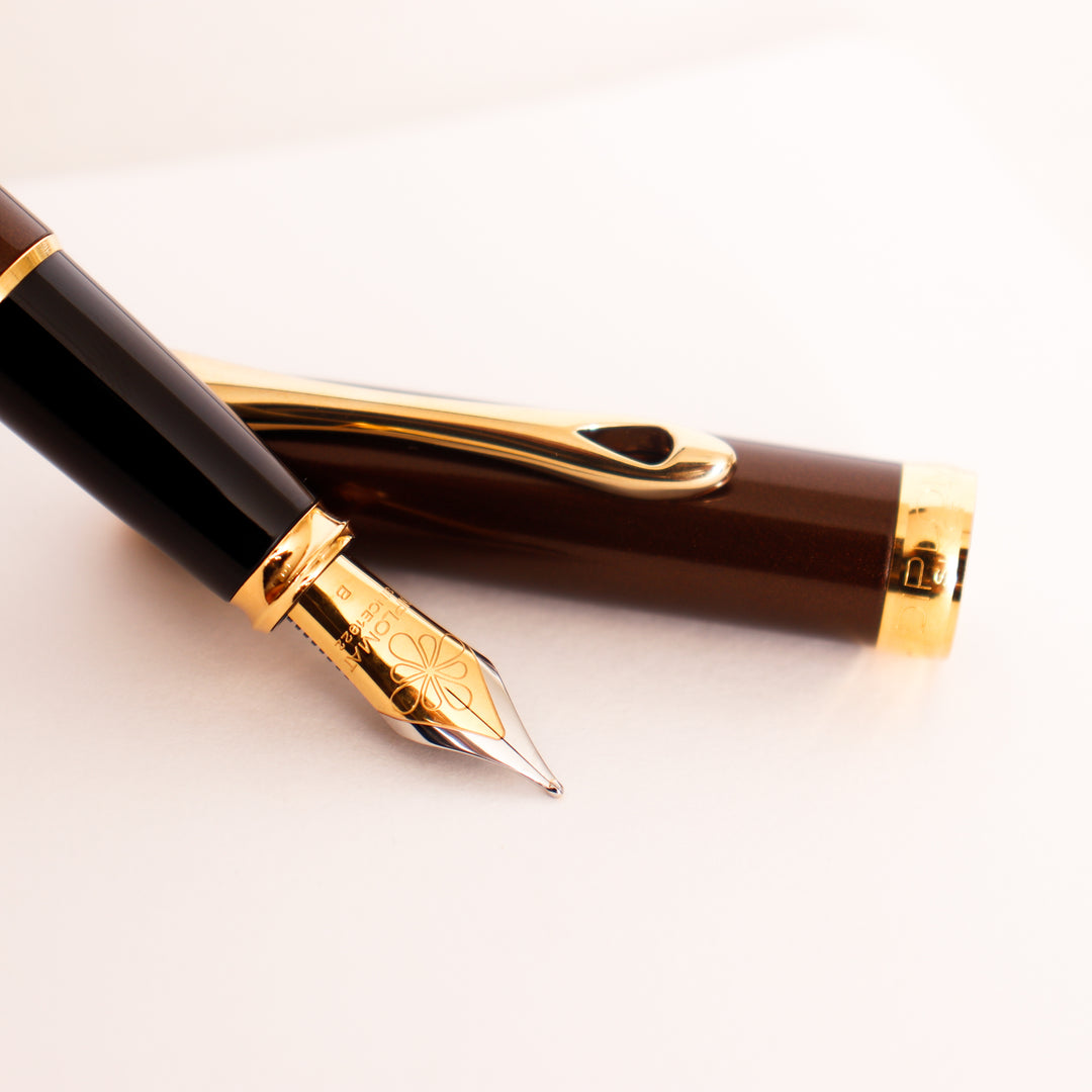 Diplomat Excellence A2 Fountain Pen - Marrakesh Brown & Gold – Truphae