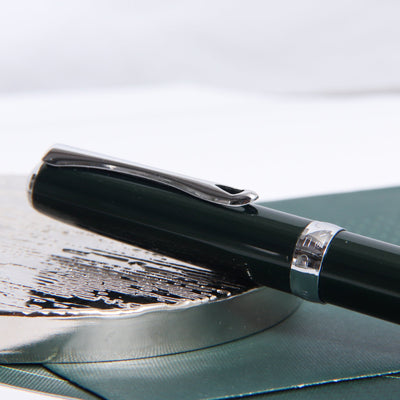 Diplomat Excellence Evergreen & Chrome Fountain Pen Clip