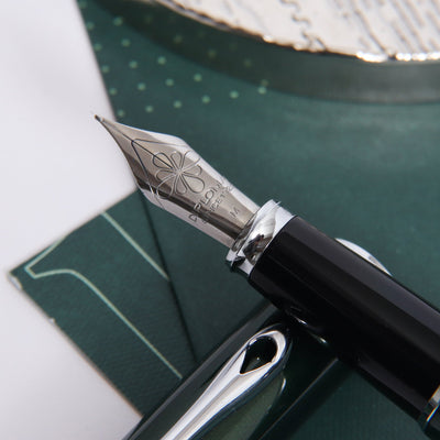 Diplomat Excellence Evergreen & Chrome Fountain Pen Nib