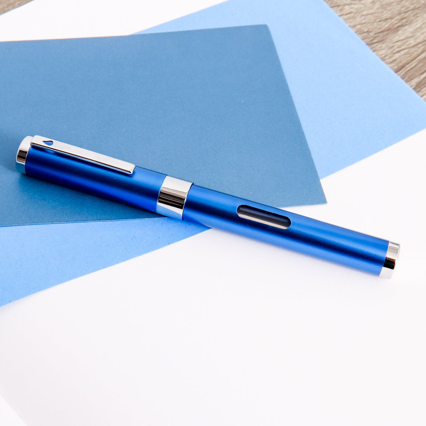 Diplomat Nexus Blue Fountain Pen Capped