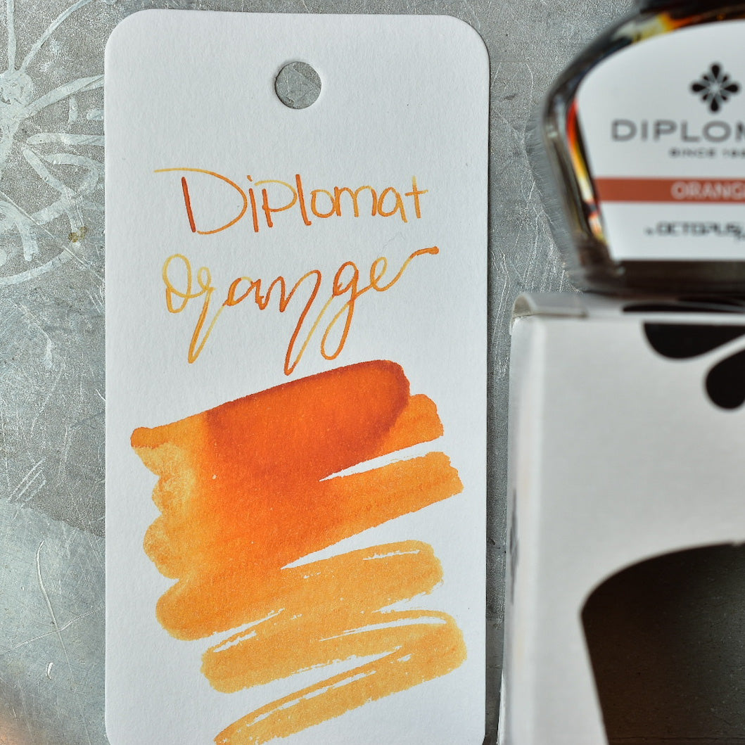 Diplomat Orange Ink Bottle