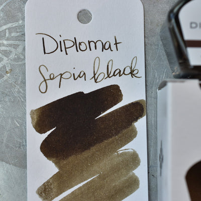 Diplomat Sepia Black Ink Bottle