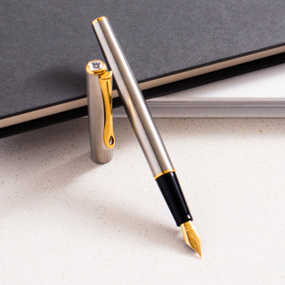 Diplomat Traveller Stainless Steel Fountain Pen