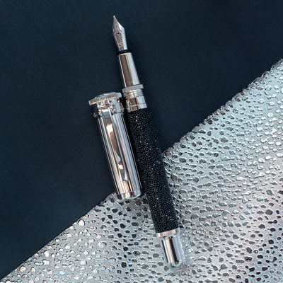 Dunhill Sentryman Black Swarovski Diamonds Fountain Pen