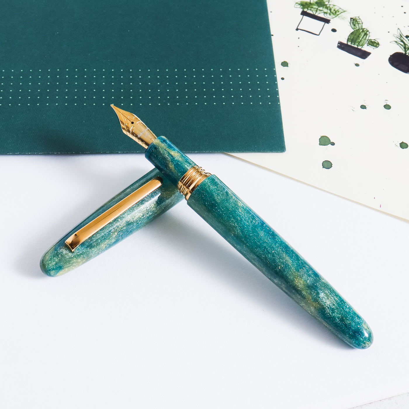 Esterbrook Estie Oversize Gold Rush Frontier Green Fountain Pen