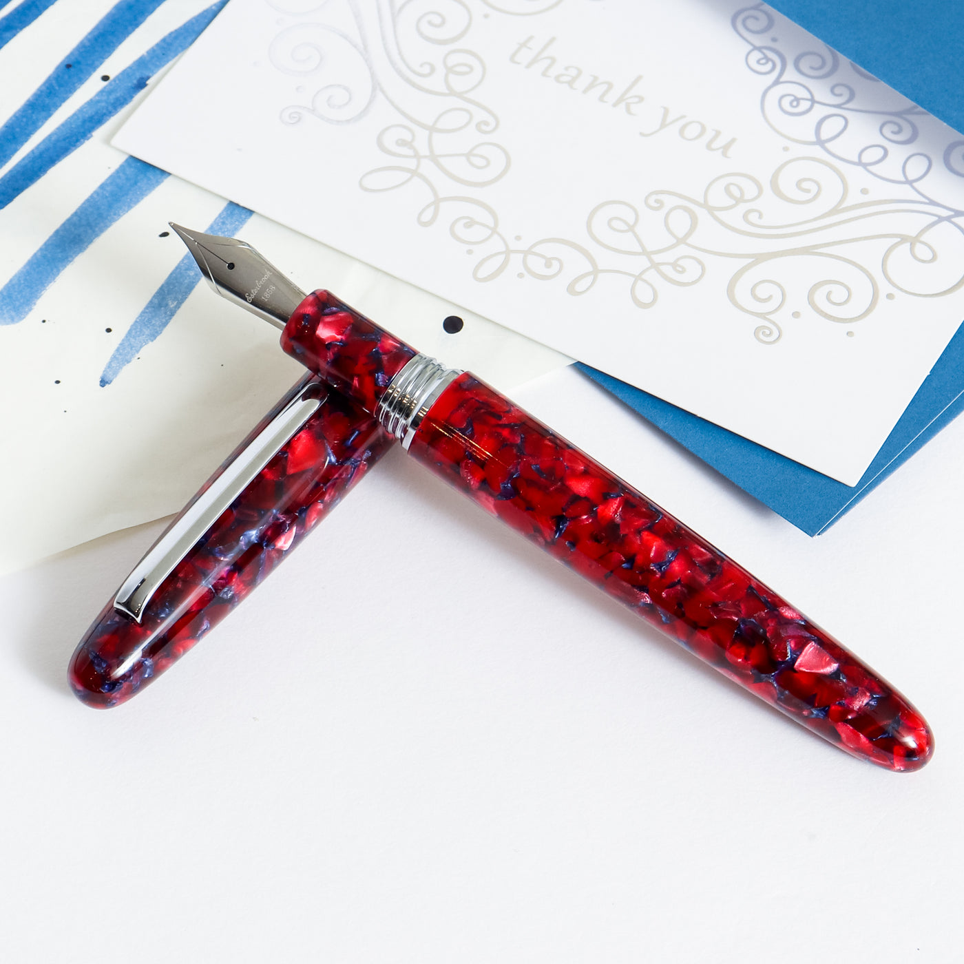 Esterbrook Estie Oversize Scarlet Chrome Trim Fountain Pen