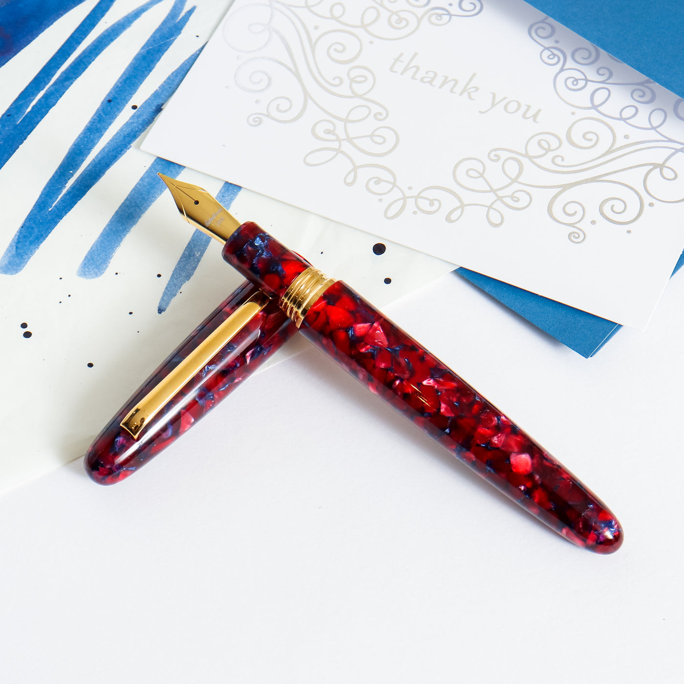 Esterbrook Estie Oversize Scarlet Gold Trim Fountain Pen