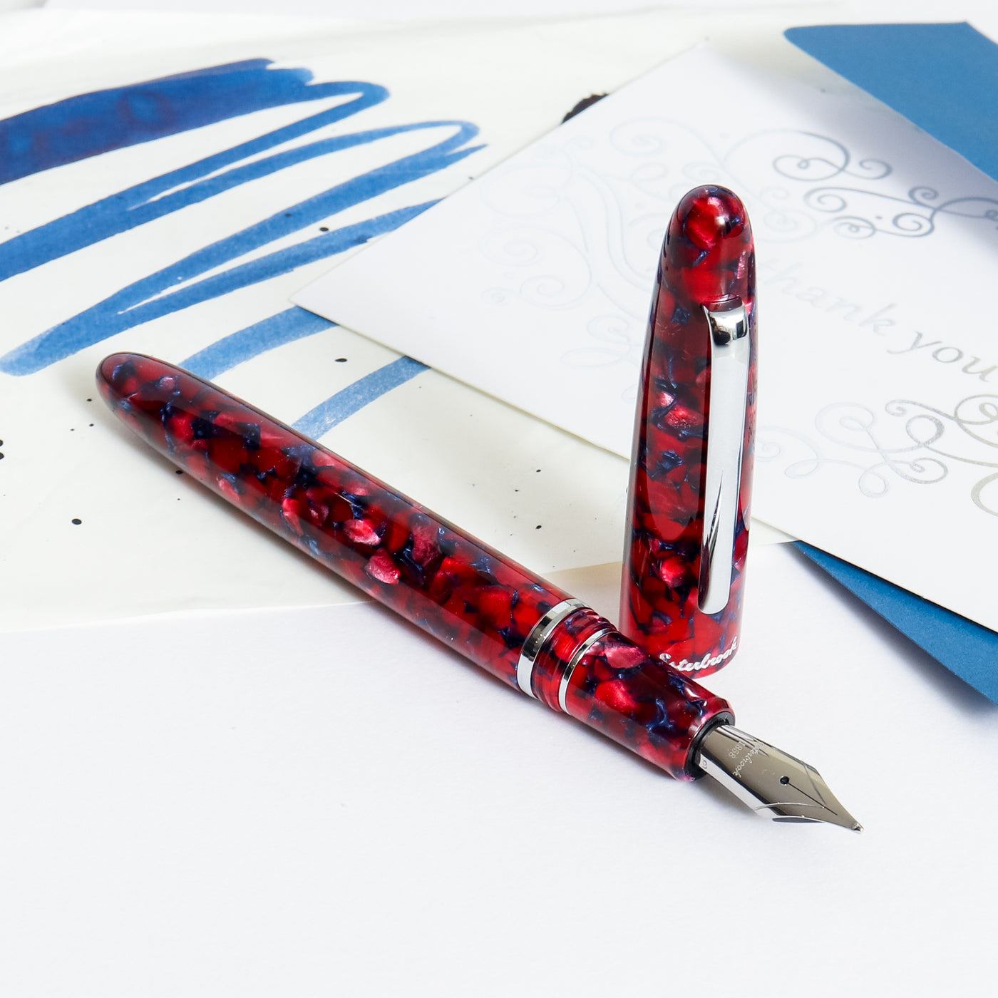 Esterbrook Estie Regular Scarlet Chrome Trim Fountain Pen