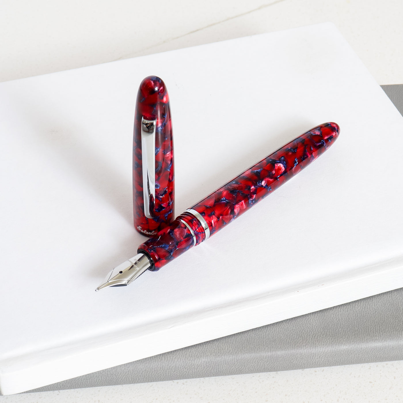 Esterbrook Estie Regular Scarlet Chrome Trim Fountain Pen