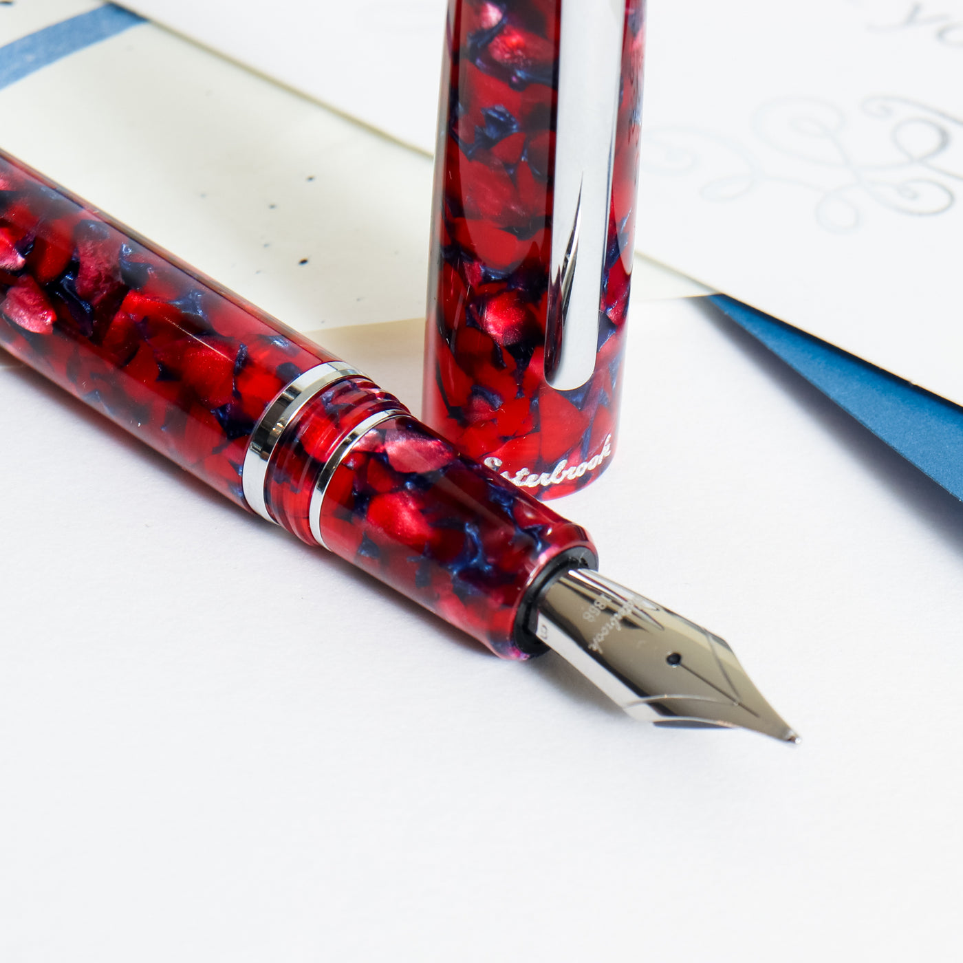 Esterbrook Estie Regular Scarlet Chrome Trim Fountain Pen