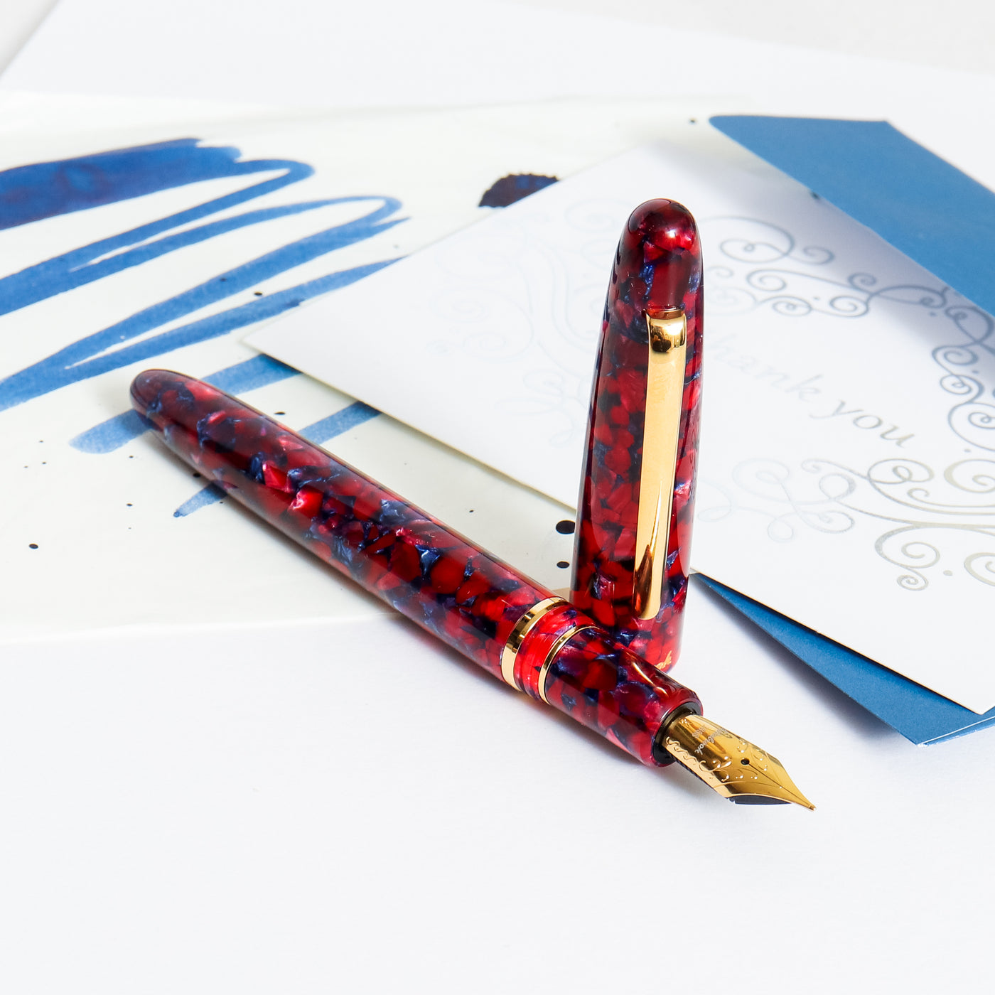 Esterbrook Estie Regular Scarlet Gold Trim Fountain Pen