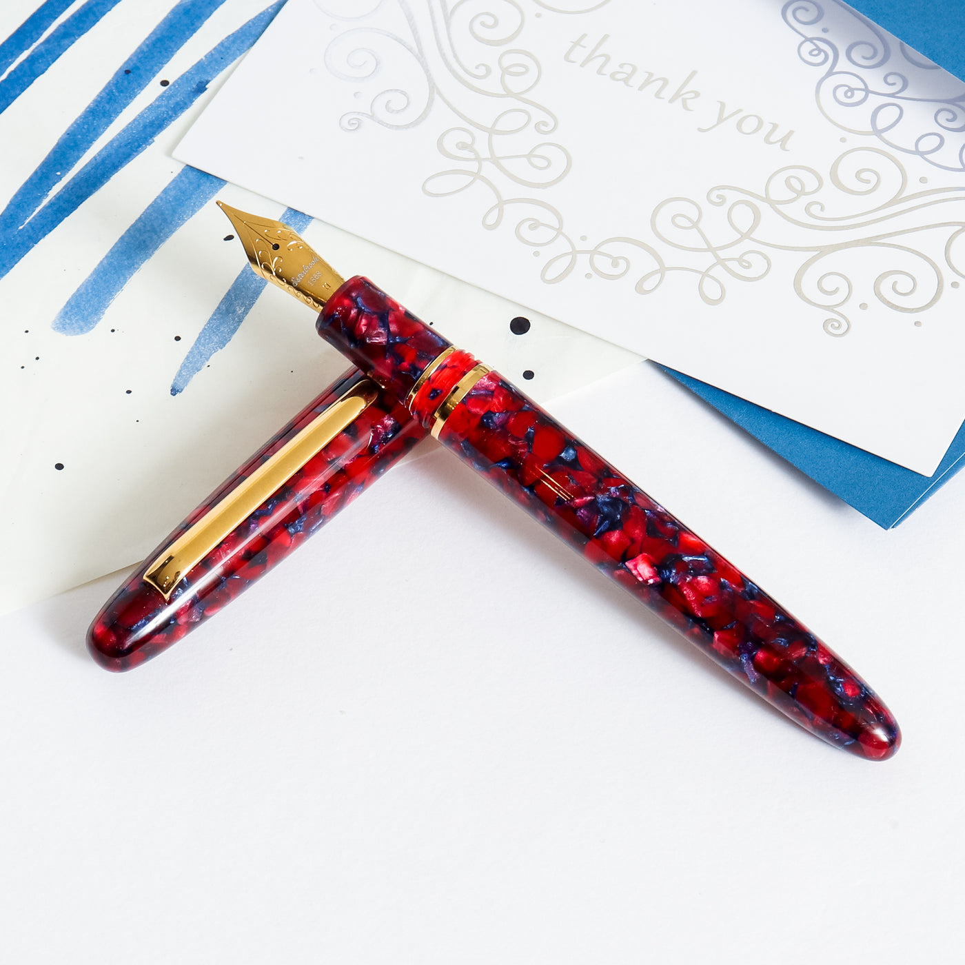 Esterbrook Estie Regular Scarlet Gold Trim Fountain Pen