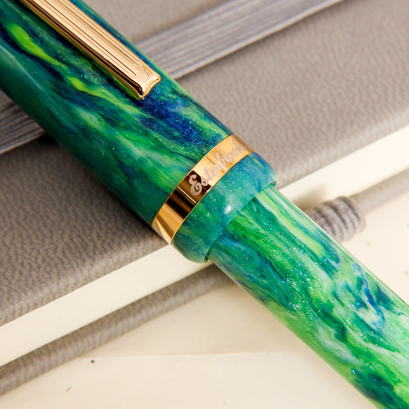 Esterbrook JR Beleza Gold Trim Fountain Pen Trim