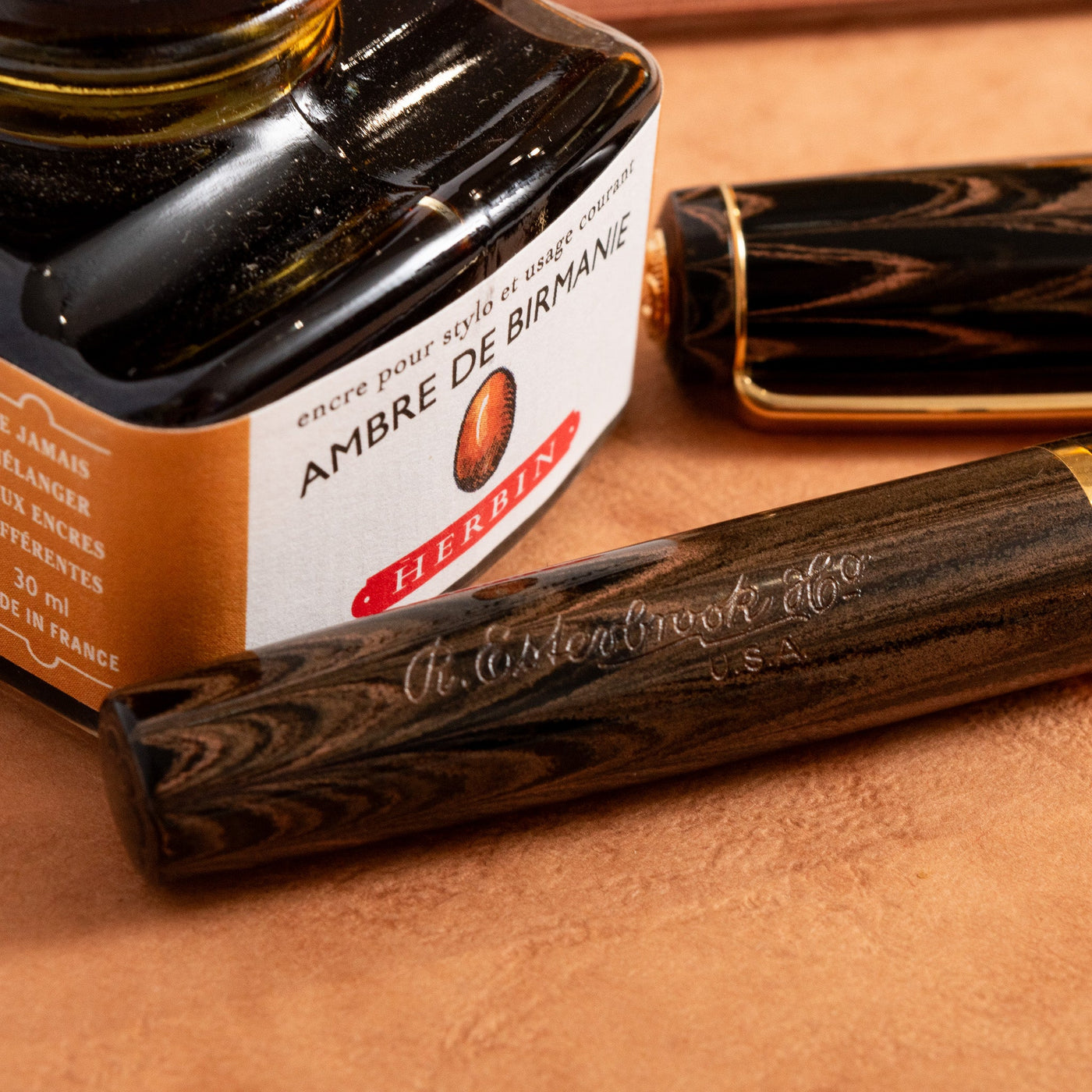 Esterbrook Ebonite Model J Brown Fountain Pen