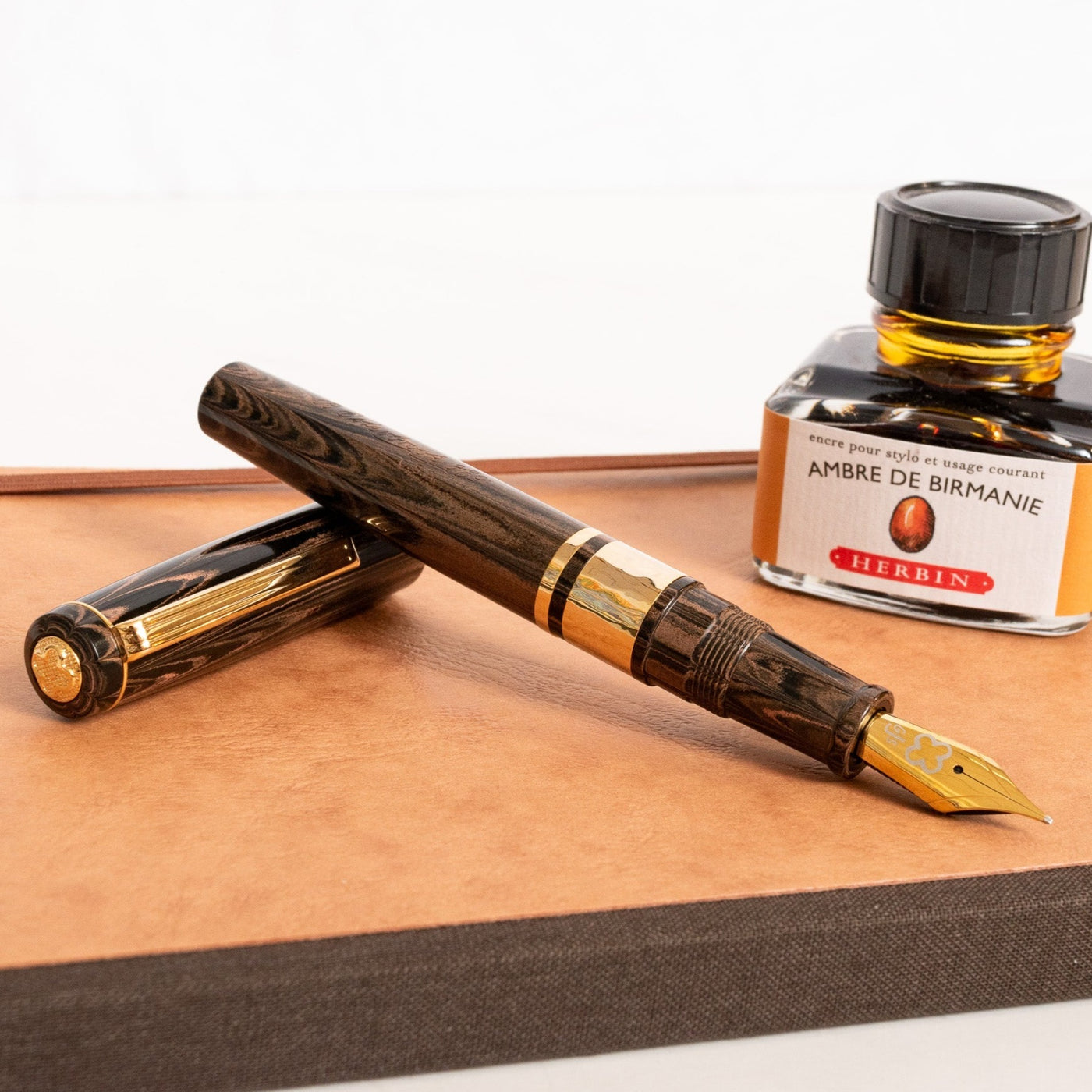 Ebonite Brown Fountain Pen