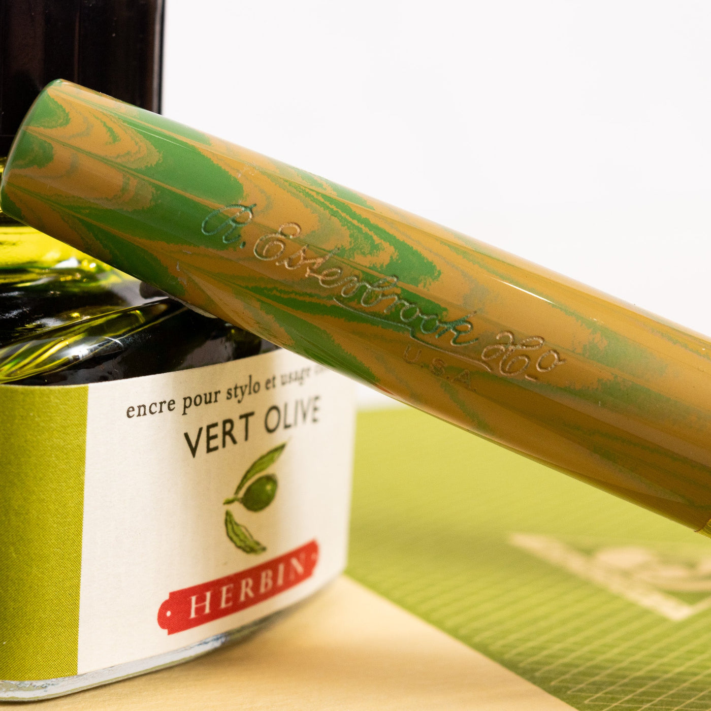 Ebonite Green Fountain Pen