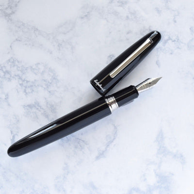 Esterbrook Estie Oversize Ebony Black & Chrome Plated Trim Fountain Pen-Esterbrook-Truphae