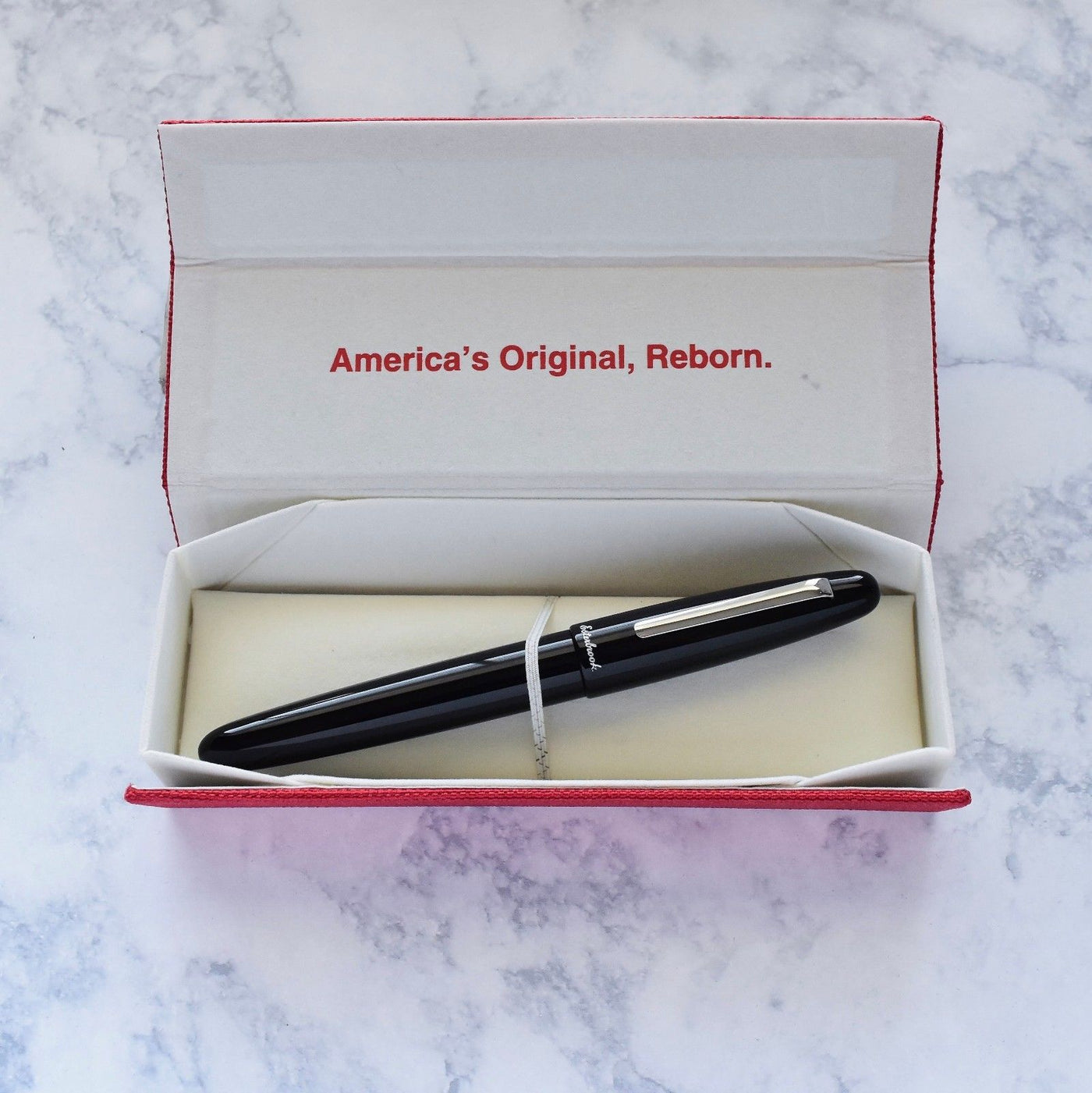 Esterbrook Estie Oversize Ebony Black & Chrome Plated Trim Fountain Pen-Esterbrook-Truphae