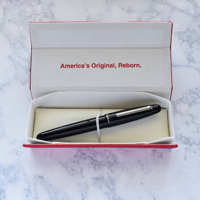 Esterbrook Estie Oversize Ebony Black & Chrome Plated Trim Fountain Pen-Esterbrook-Truphae
