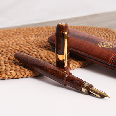 Franck-Muller-by-Omas-Cigar-Briarwood-Limited-Edition-Fountain-Pen-Uncapped