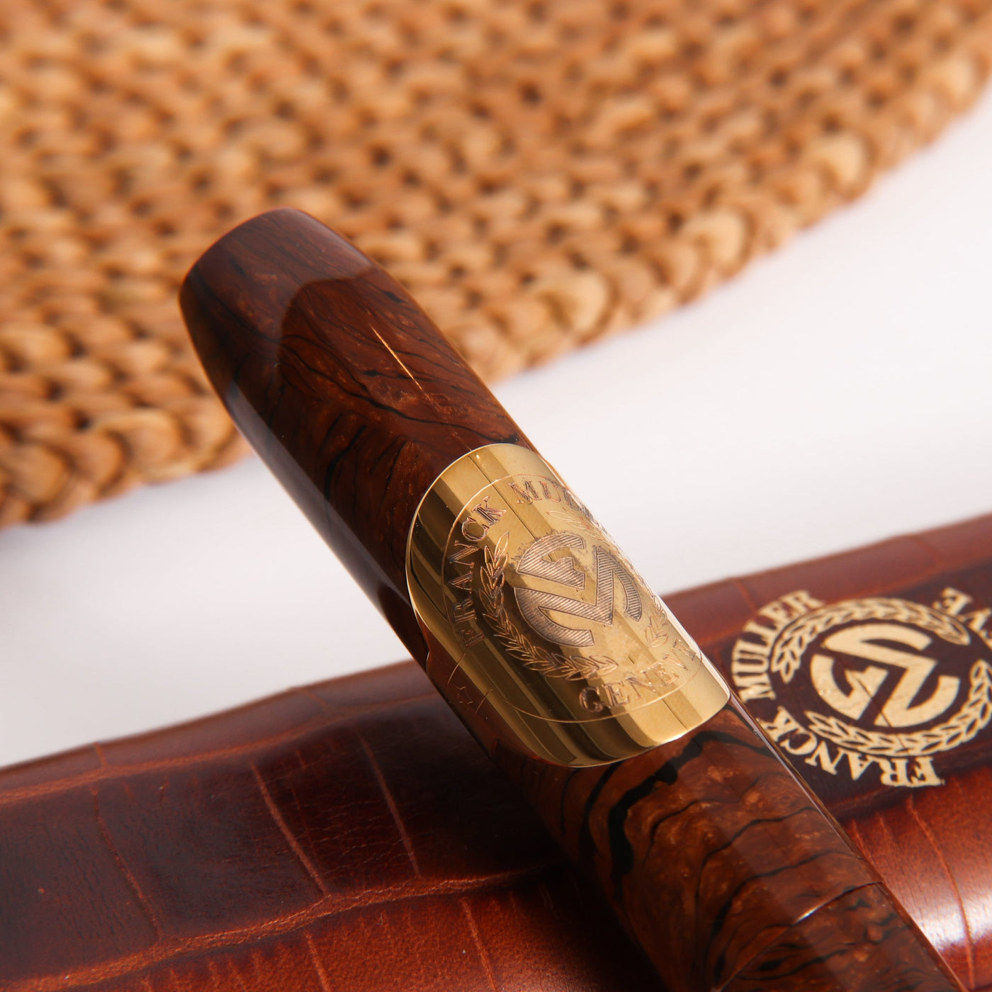 Franck-Muller-by-Omas-Cigar-Briarwood-Limited-Edition-Rollerball-Pen-Engraved-Logo