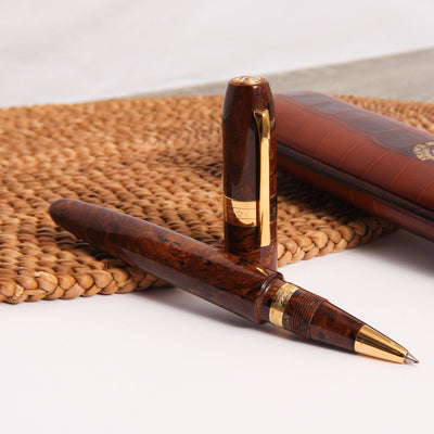 Franck-Muller-by-Omas-Cigar-Briarwood-Limited-Edition-Rollerball-Pen-Uncapped