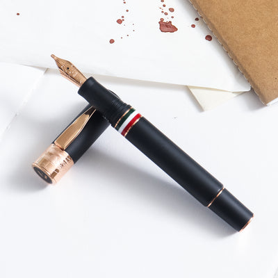 Gioia Partenope Black Sand Rose Gold Fountain Pen