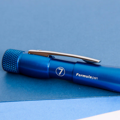 Giuliano Mazzuoli Formulapen Blue Ballpoint Pen Silver Clip