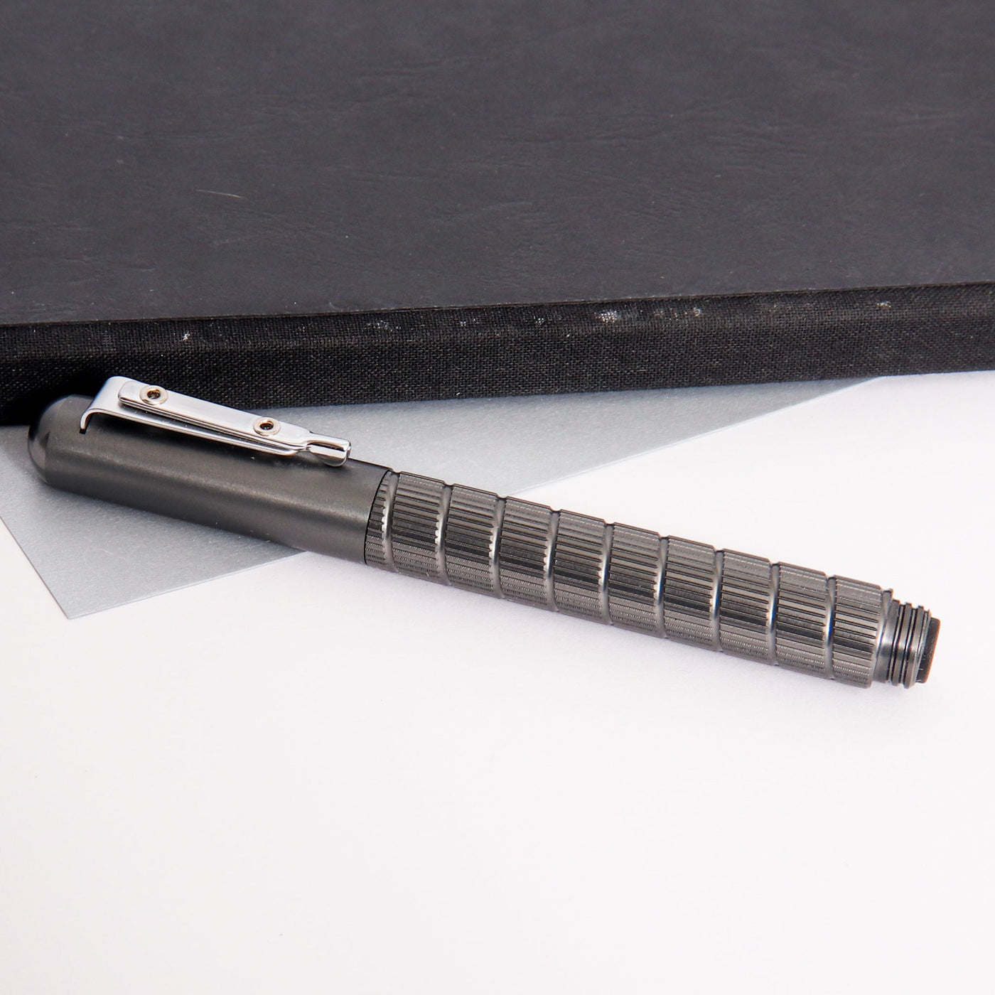 Giuliano Mazzuoli Officina End Mill Gunmetal Ballpoint Pen Capped