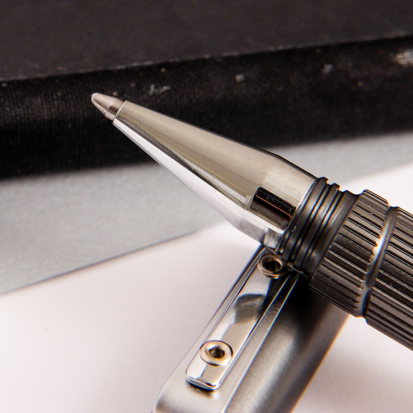 Giuliano Mazzuoli Officina End Mill Gunmetal Ballpoint Pen Tip