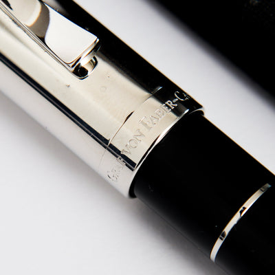 Graf von Faber Castell Classic Anello Black Rollerball Pen Cap Details