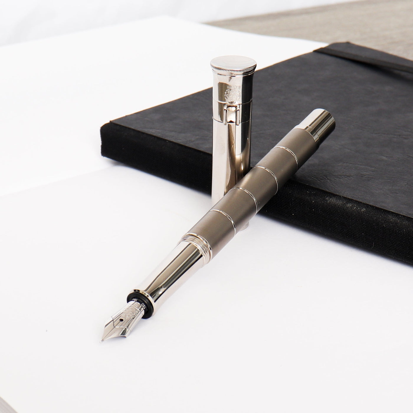 Graf von Faber Castell Classic Anello Titanium Resin Fountain Pen