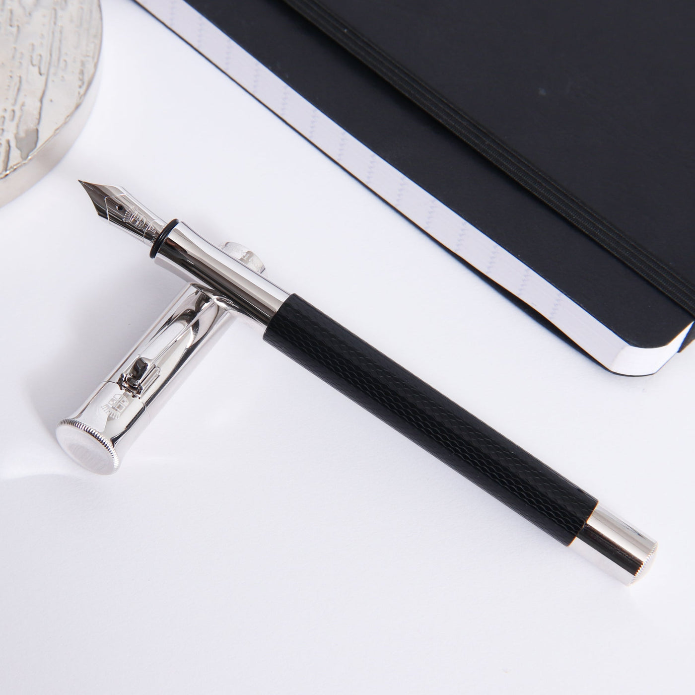 Graf von Faber-Castell Guilloche Black Fountain Pen