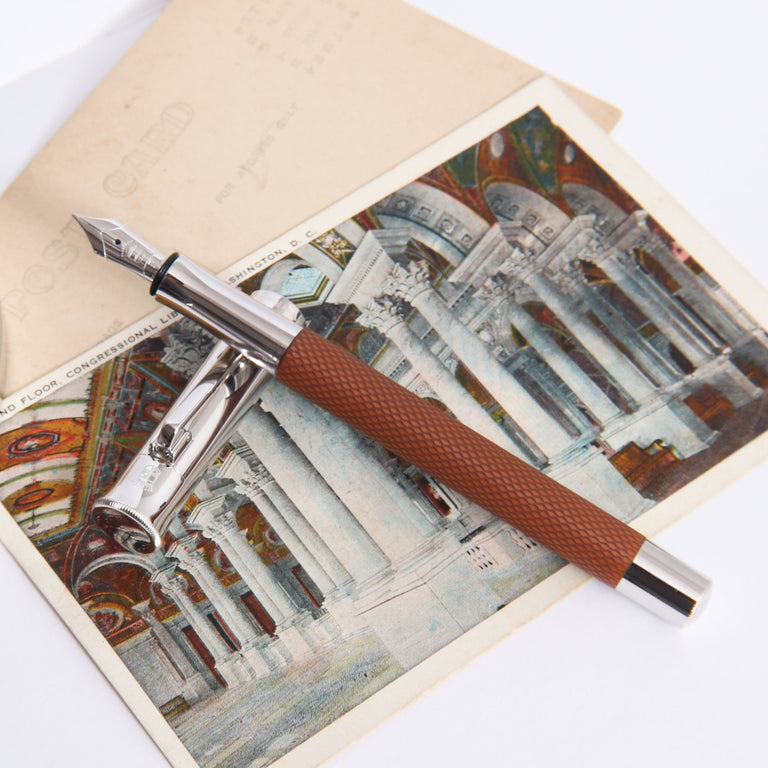 Graf von Faber-Castell Guilloche Cognac Fountain Pen 18k Nib – Truphae