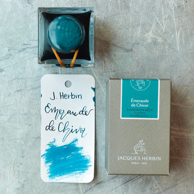 Jacques Herbin Emerald of Chivor Ink Bottle