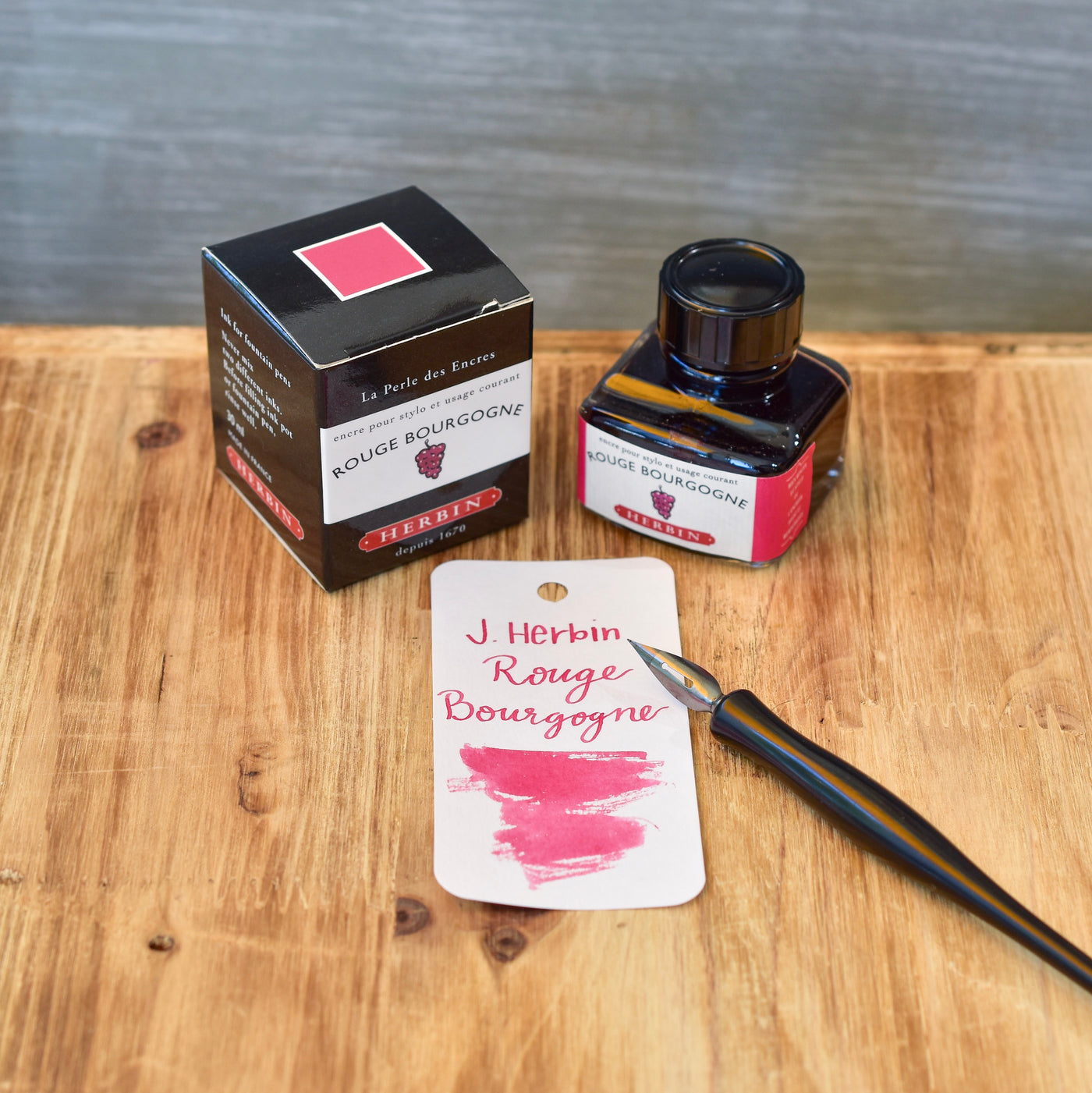 Herbin Rouge Bourgogne Ink Bottle