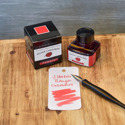 Herbin Rouge Caroubier Ink Bottle