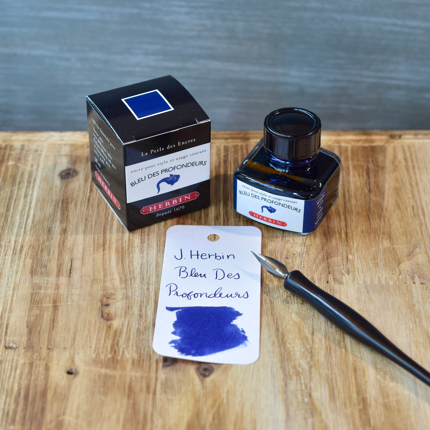 Herbin Bleu des Profondeurs Ink Bottle