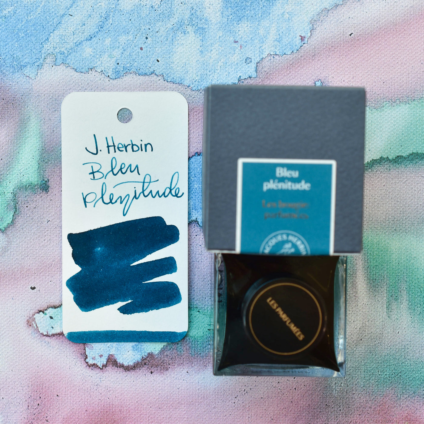 Jacques Herbin Bleu Plenitude Scented Ink Bottle